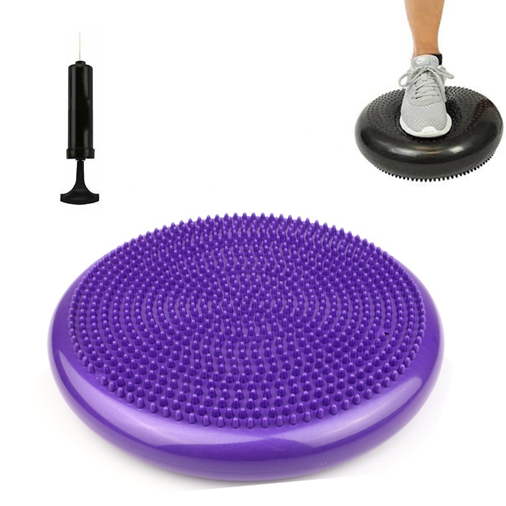 Exercise Disc Inflatable - Inflatable Yoga Pilates Balance Disc Cushion