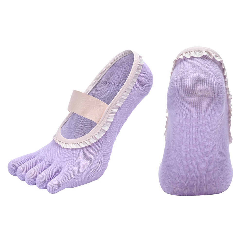 Pilates Yoga Classes - Creative Non-Slip Yoga Socks Breathable Cotton