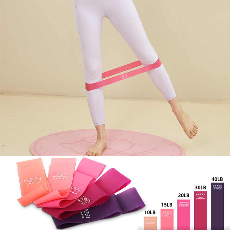 Pilates Yoga Ring Exercises - Sport Yoga Resistance Loop Band Bodybuilding