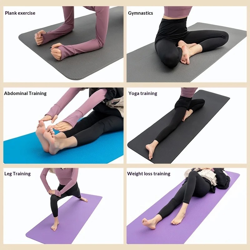 Extra Thick Non Slip Yoga Mat  - Pilates Yoga Mat Thickness 评论和价格