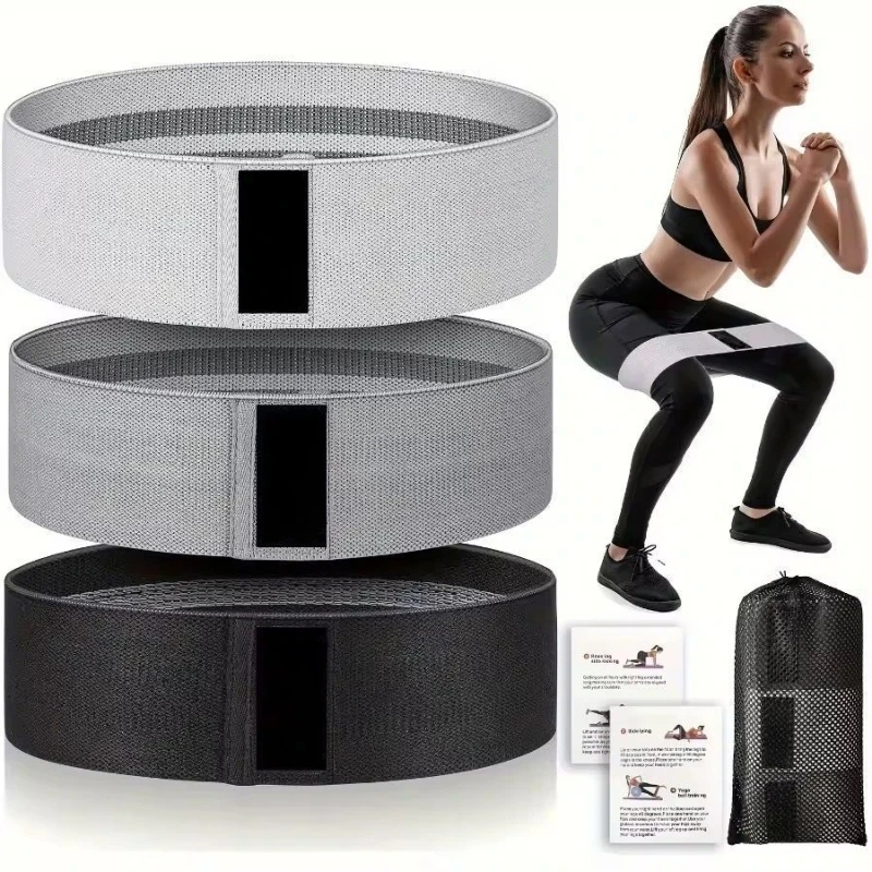3PCS Fabric Resistance Bands f - Pilates Yoga Classes 评论和价格