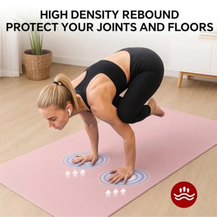 Extra Large Yoga Mat for Home  - Pilates Yoga Mat Thickness 评论和价格