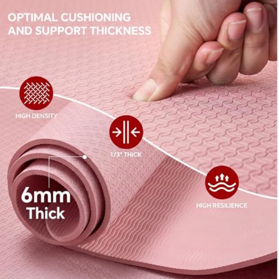 Extra Large Yoga Mat for Home  - Pilates Yoga Mat Thickness 评论和价格