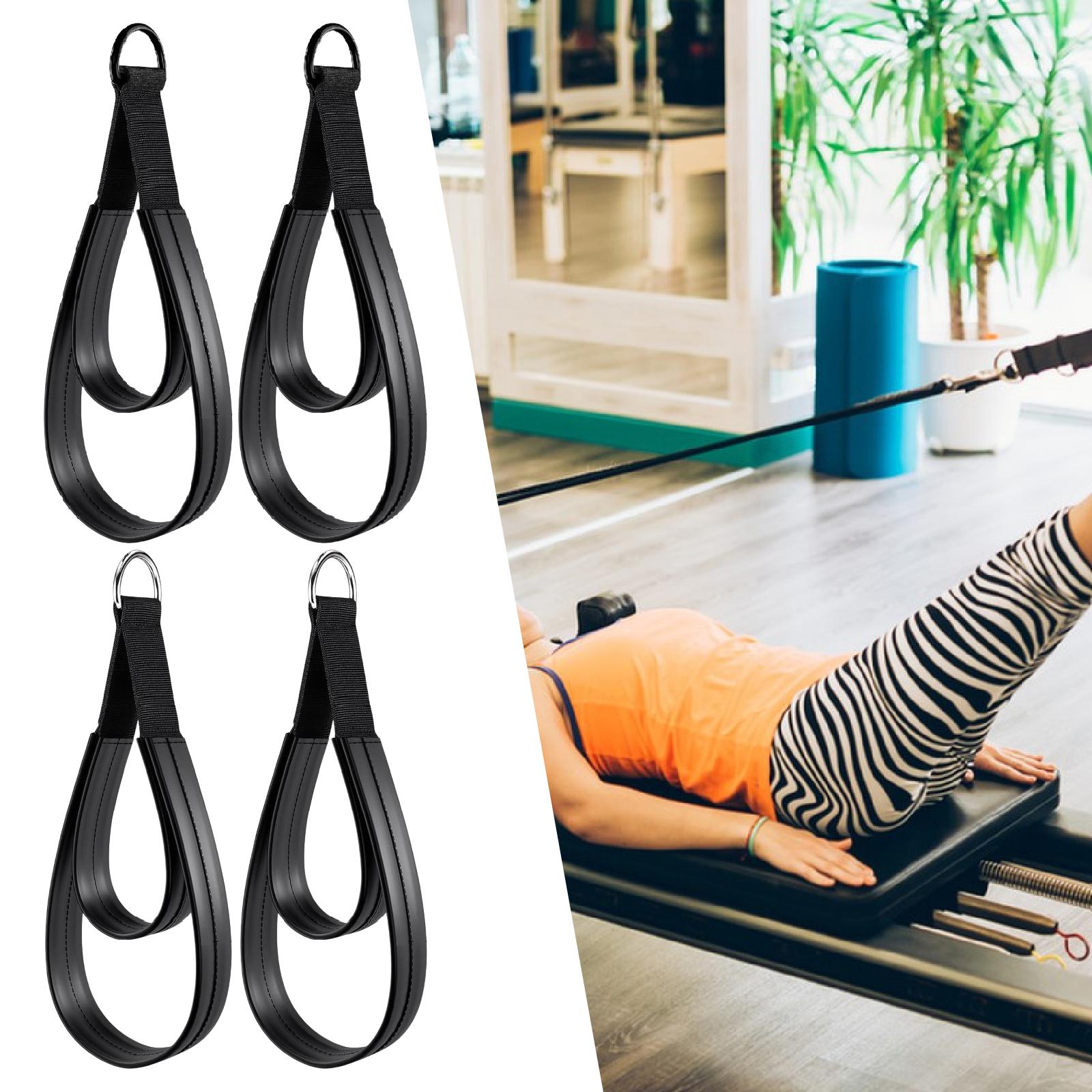 2x D Rings Strap Handle Multif - Pilates Yoga Ring Exercises 评论和价格