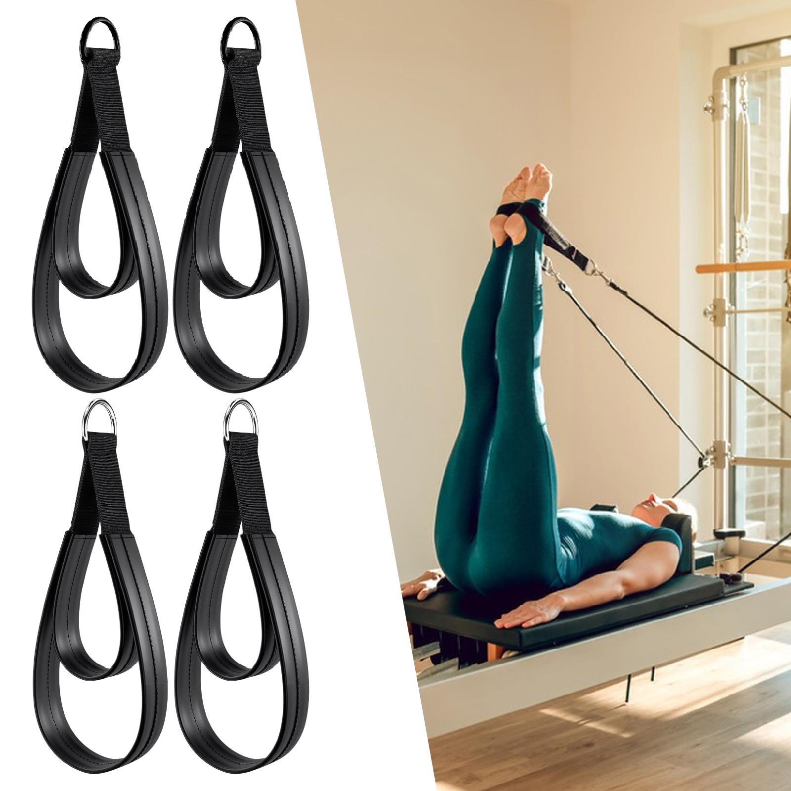 2x D Rings Strap Handle Multif - Pilates Yoga Ring Exercises 评论和价格