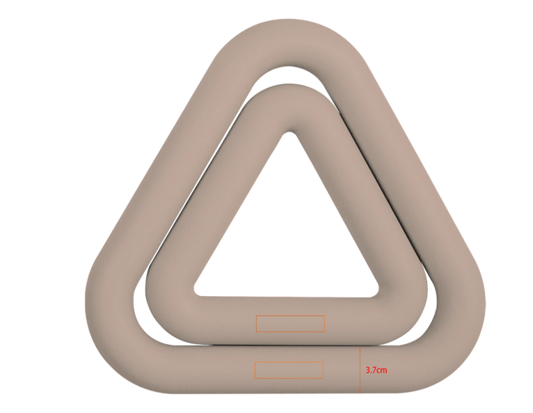 Triangle Iron Ring Yoga Weight - Pilates Yoga Ring Exercises 评论和价格