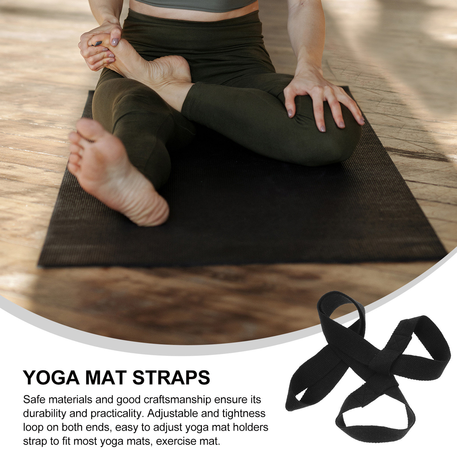 2Pcs Yoga Mat Sling Strap Heav - Pilates Yoga Classes 评论和价格