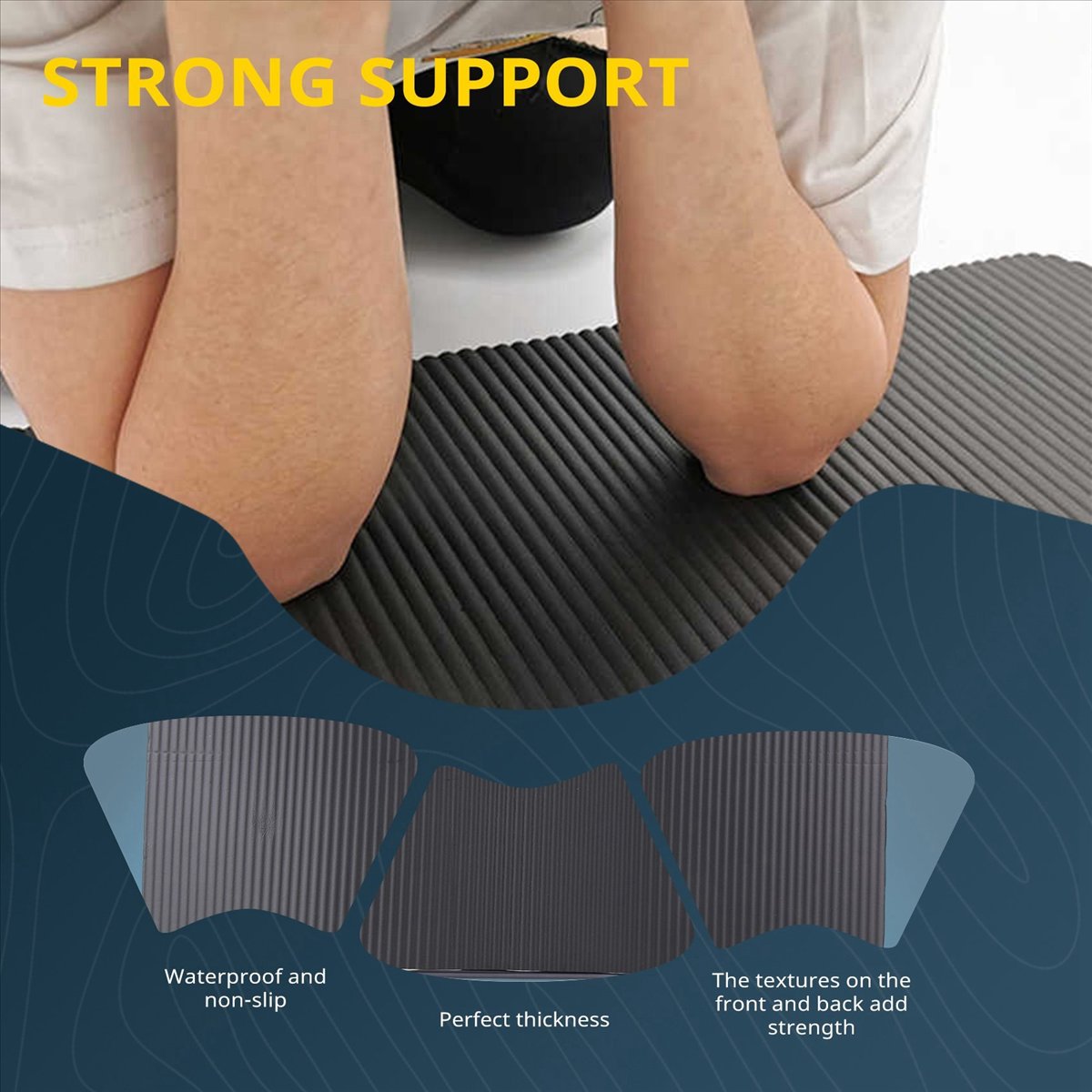 Doings 15MM Thick Yoga Mat Com - Pilates Yoga Mat Thickness 评论和价格