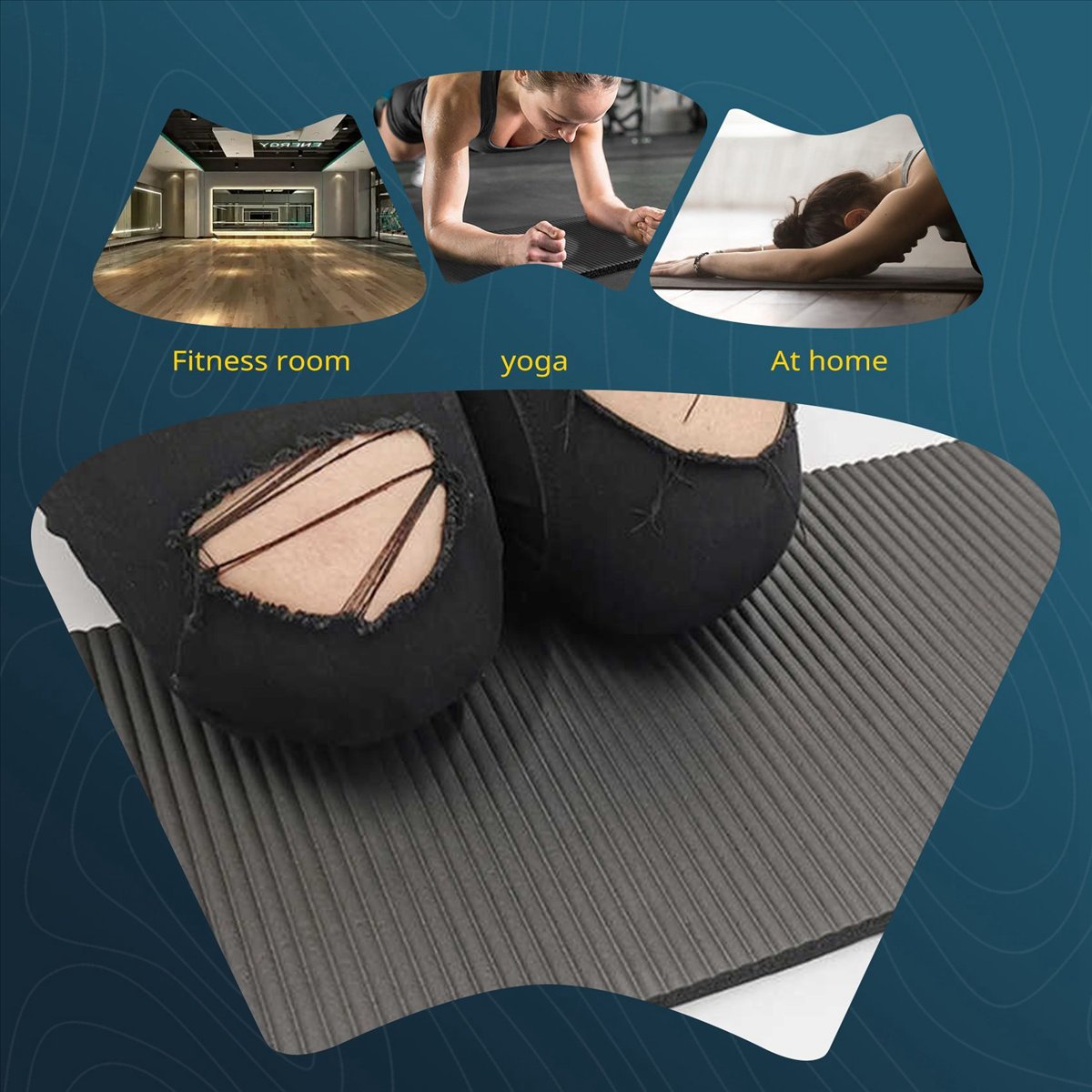 Doings 15MM Thick Yoga Mat Com - Pilates Yoga Mat Thickness 评论和价格