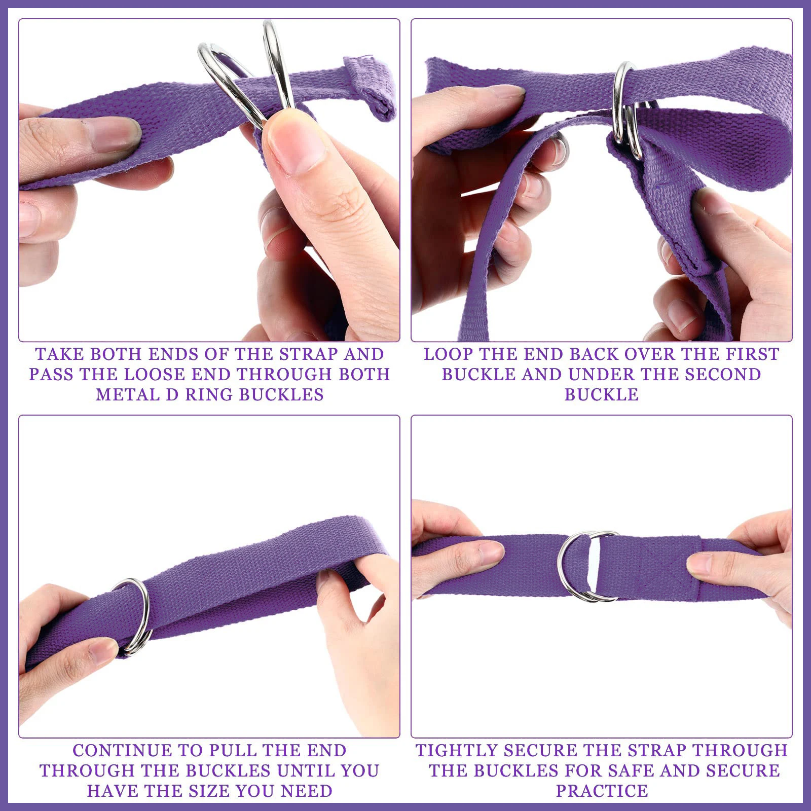 183*3.8cm Yoga Strap Cotton Ex - Pilates Yoga Ring Exercises 评论和价格