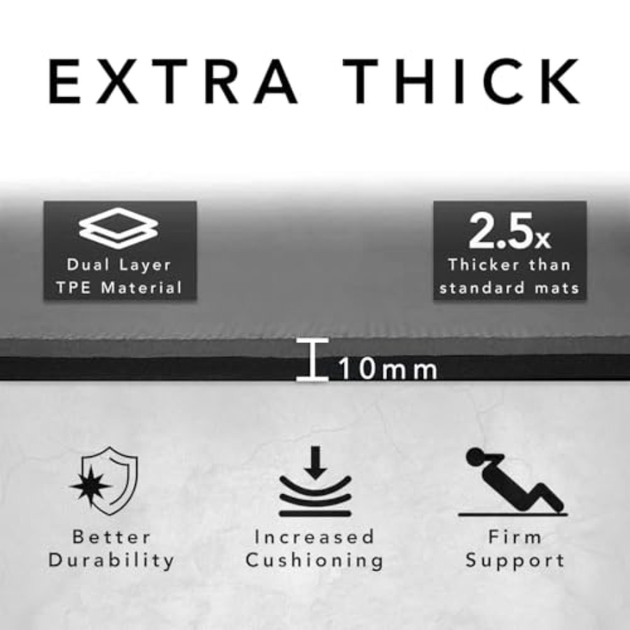Large Exercise Mat Extra Thick - Pilates Yoga Mat Thickness 评论和价格