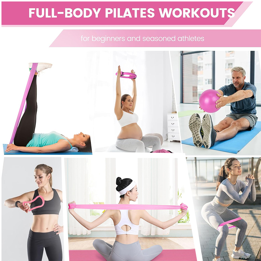 Customized LOGO 5-Piece Home G - Pilates Yoga Ring Exercises 评论和价格