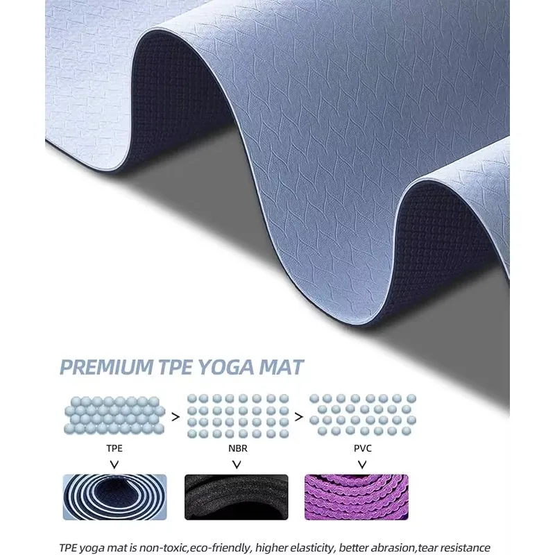 Comfort Slip TPE Pilates Mat E - Pilates Yoga Mat Thickness 评论和价格