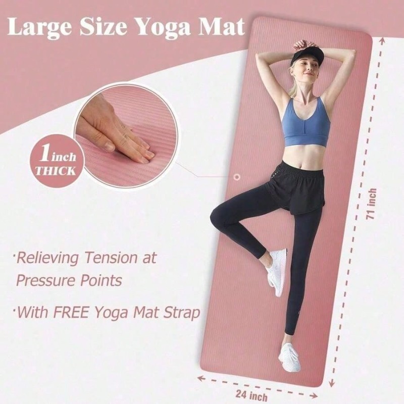 Yoga Mats BalanceFrom Yoga Mat - Pilates Yoga Mat Thickness 评论和价格