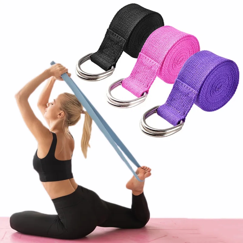 183*3.8cm Yoga Strap Cotton Ex - Pilates Yoga Ring Exercises 评论和价格