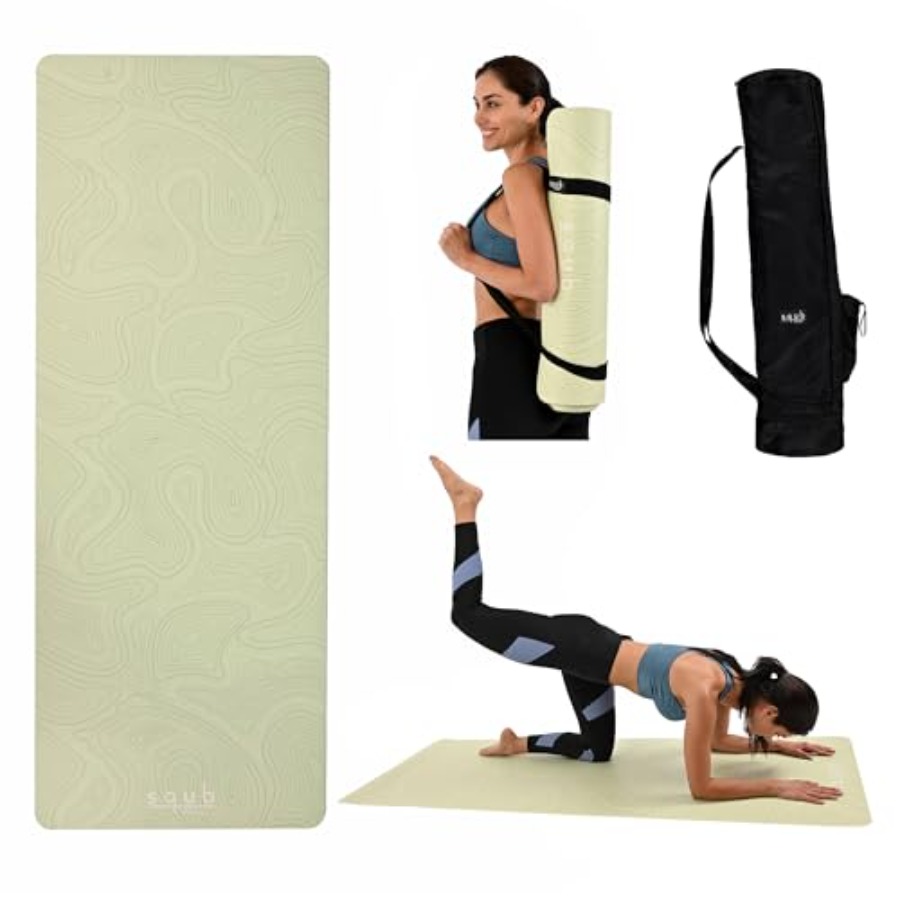 Yoga Mat for Pilates Fitness T - Pilates Yoga Mat Thickness 评论和价格