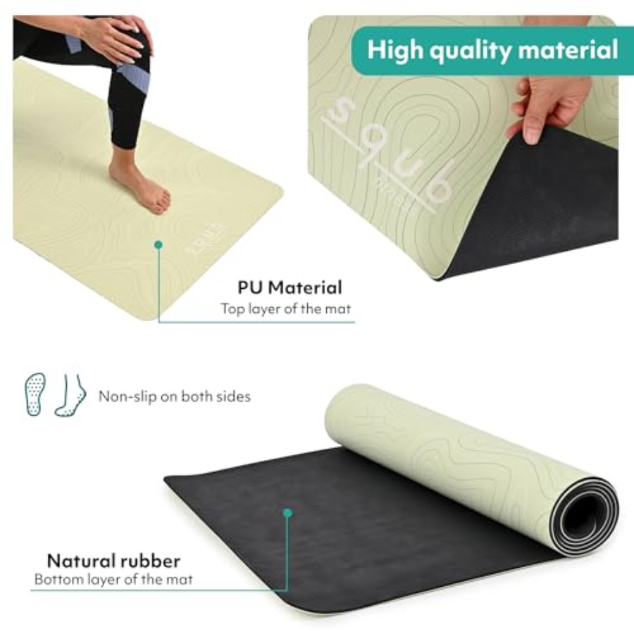 Yoga Mat for Pilates Fitness T - Pilates Yoga Mat Thickness 评论和价格