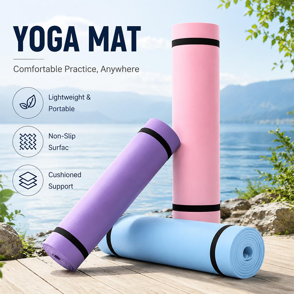 1/2Pcs Thick Yoga Mat Anti-ski - Pilates Yoga Mat Thickness 评论和价格