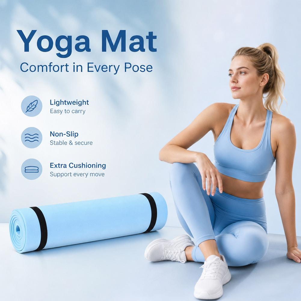 1/2Pcs Thick Yoga Mat Anti-ski - Pilates Yoga Mat Thickness 评论和价格