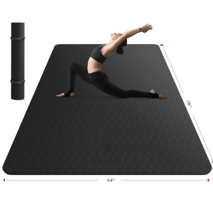 Extra Large Yoga Mat for Home  - Pilates Yoga Mat Thickness 评论和价格