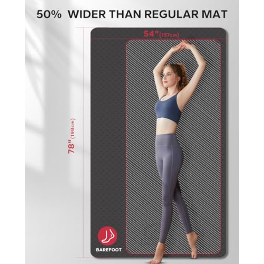 Extra Large Yoga Mat for Home  - Pilates Yoga Mat Thickness 评论和价格