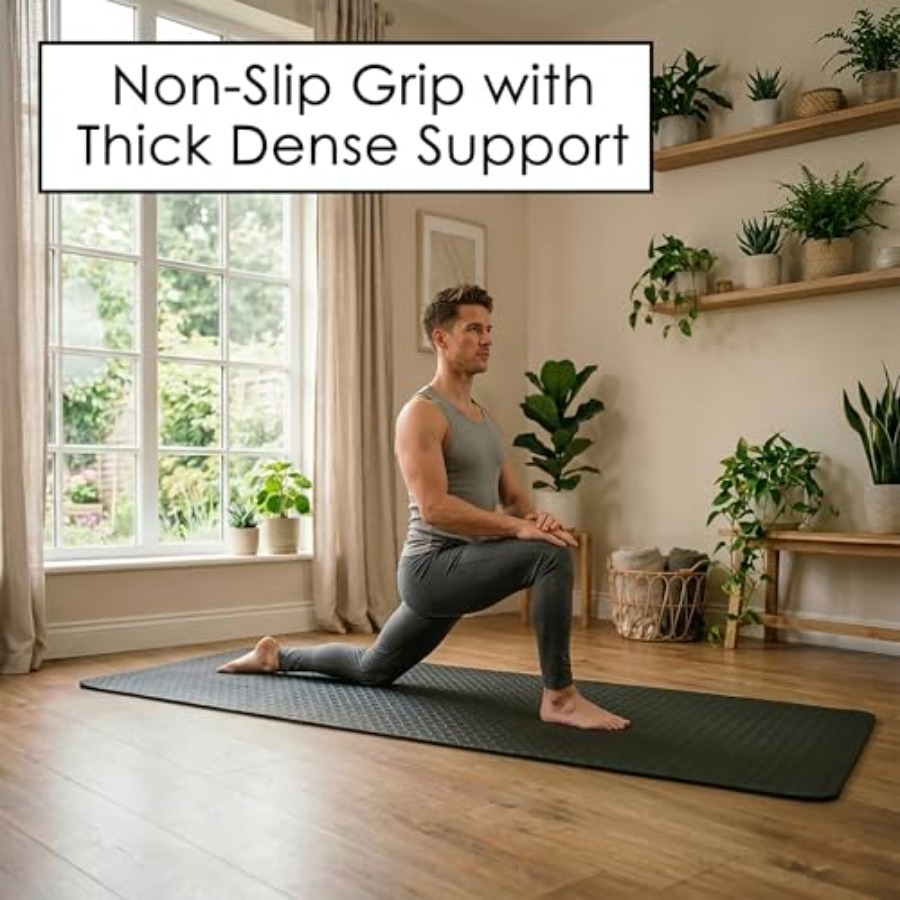 Home workout yoga mat, extra t - Pilates Yoga Mat Thickness 评论和价格