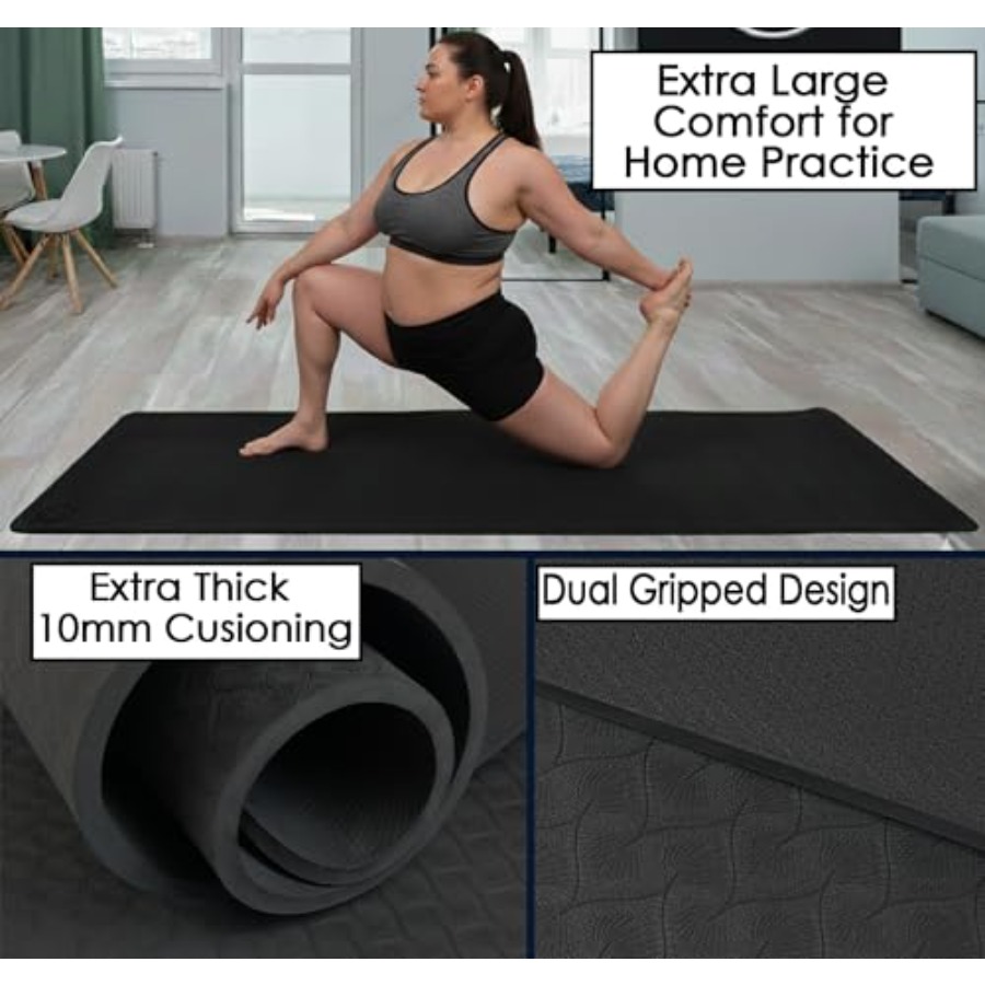 Home workout yoga mat, extra t - Pilates Yoga Mat Thickness 评论和价格